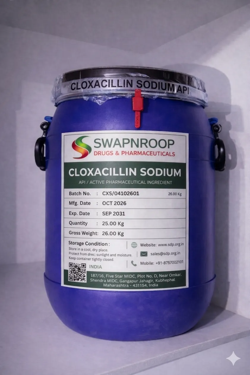 Cloxacillin Sodium API Manufacturer in Maharashtra India